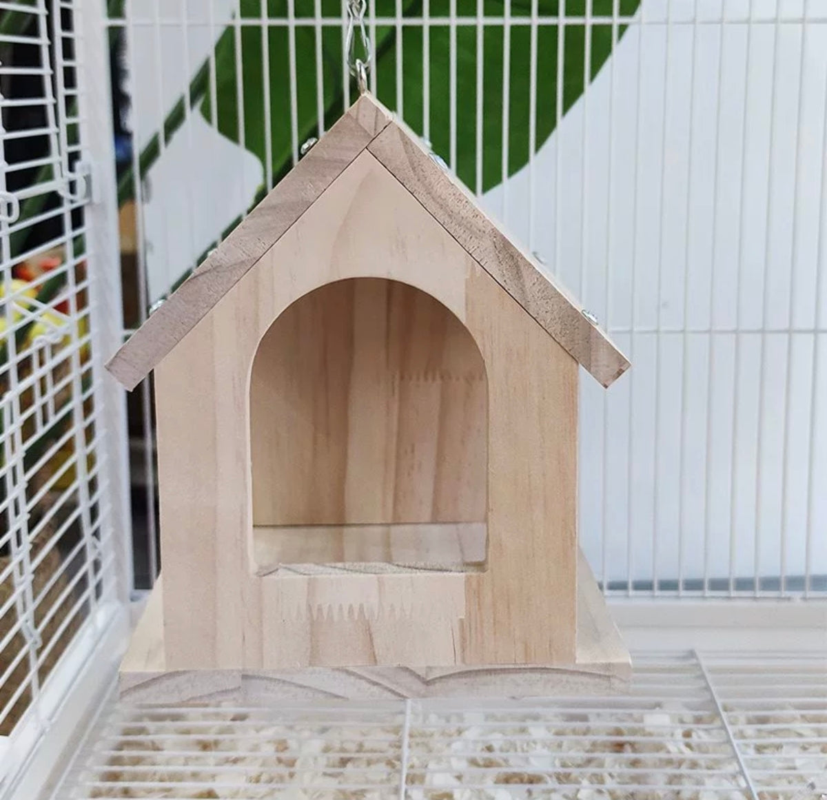 Nido de Madera para Pajaritos Loros