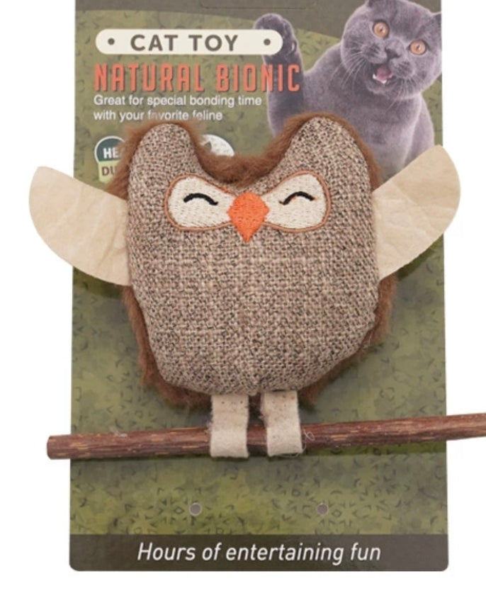 Juguetes para Gatos Búho (Incluido Hierba Gatera)