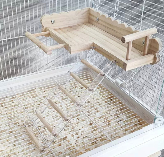 Nido de Madera para Pajaritos Loros