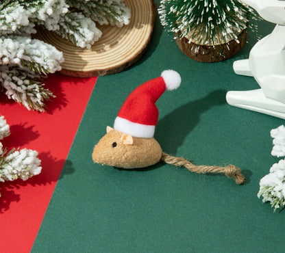 Juguete Ratón Navideño para Gatos
