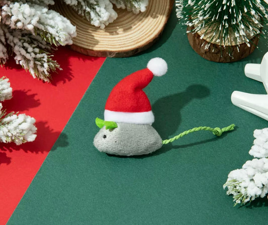 Juguete Ratón Navideño para Gatos
