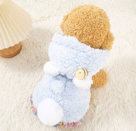 Ropa Abeja para Mascotas con Capucha