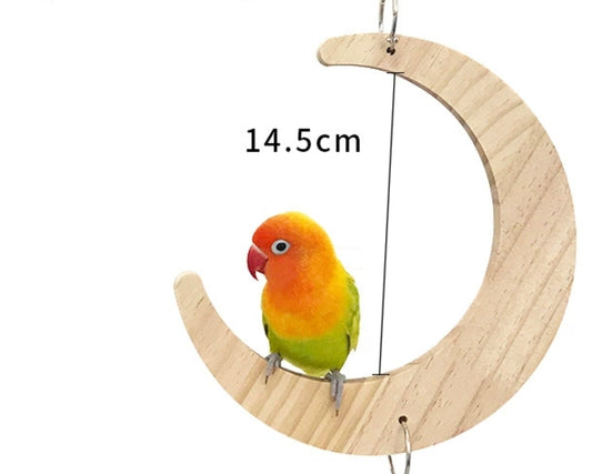 Columpio de Luna para Loros
